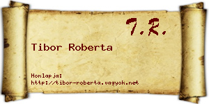 Tibor Roberta névjegykártya